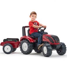 Педальный трактор с прицепом Falk 4000AB Valtra